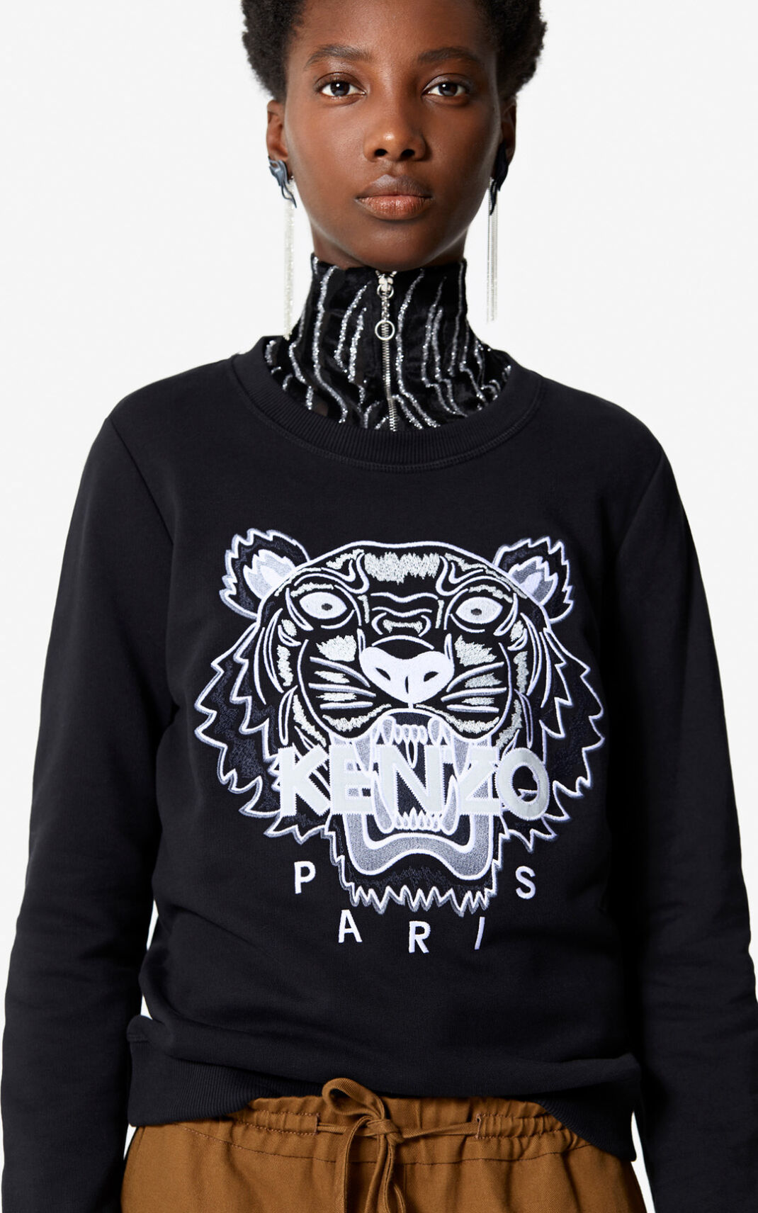 Kenzo Tiger Sweatshirt Dam | 89673-HNZL